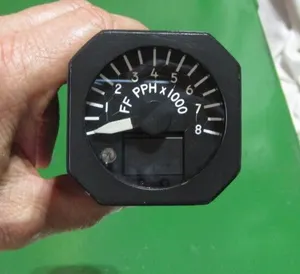 AIRCRAFT GAUGE HOWELL FUEL FLOW H930-7 AS REMOVED GULFSTREAM